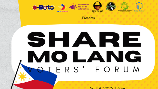 ESML: SHARE MO LANG VOTERS’ FORUM AN ONLINE FORUM FOR MEDIA AND INFORMATION LITERATE VOTERS